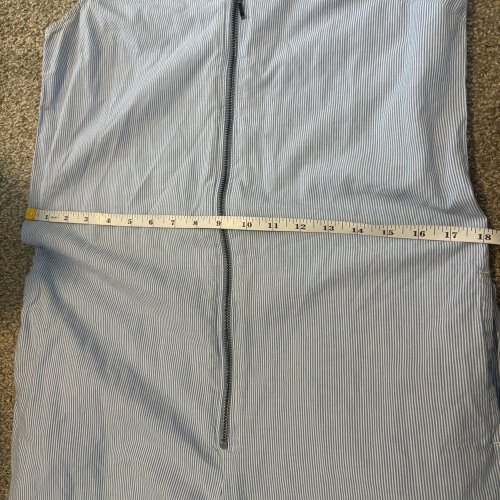 Nao‎ Sleeveless Blue & White Striped Straight Leg Jumpsuit Women’s Size Small - Picture 14 of 16